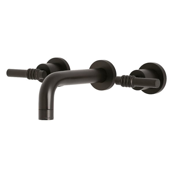 KS8125ML Milano 2-Handle 8" Wall Mount Bathroom Faucet, Oil Rubbed Brnz